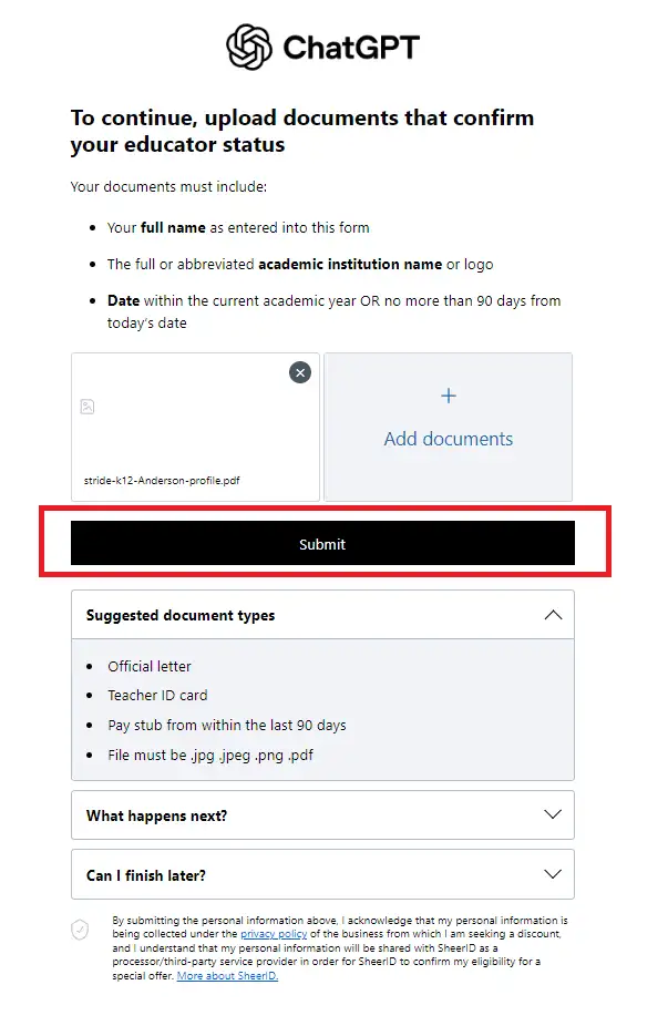 Cách nhận ChatGPT K-12 Teacher miễn phí 11 Cách nhận ChatGPT K-12 Teacher miễn phí 6