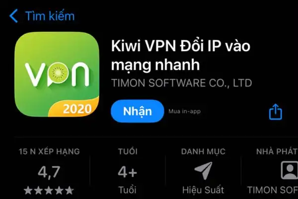 Tải và cài đặt ứng dụng Kiwi VPN