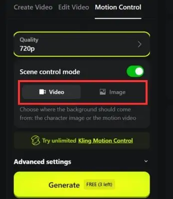 Chọn background như trong video hoặc trong ảnh