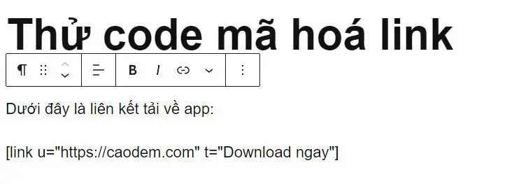 Chuyển hướng liên kết mã hoá cho WordPress