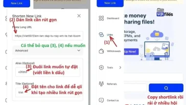 Share link rút gọn kiếm tiền