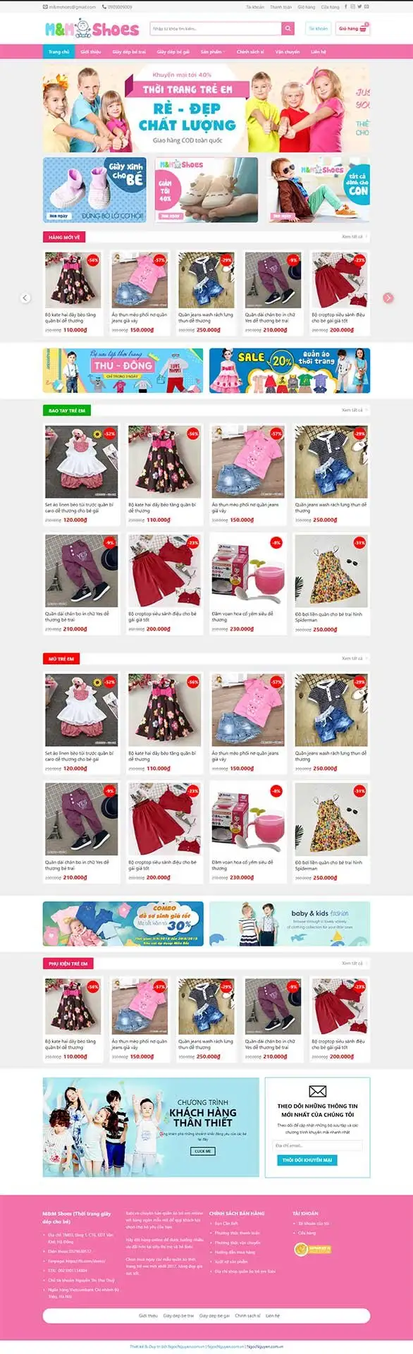 Chia sẻ miễn phí Source theme Shop Mẹ và Bé 01 dựng bằng Flatsome