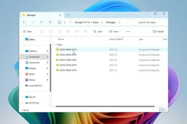 Chọn file nén phù hợp với dung lượng USB