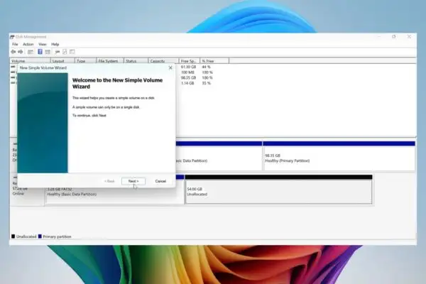 Nhấn Next liên tục đến phần Format