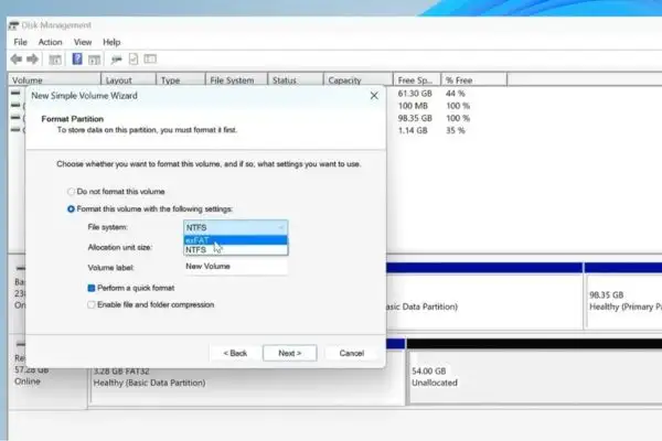 Chuyển đổi định dạng phân vùng sang exFAT