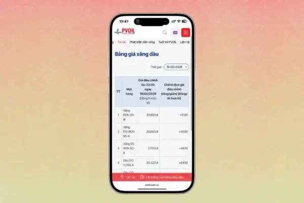 Hướng dẫn xem giá xăng hôm nay nhanh nhất