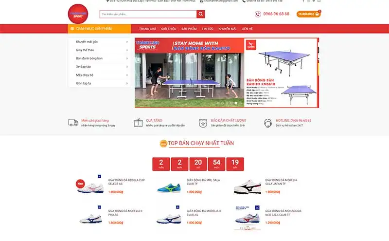 Share Full code Free website bán đồ thể thao