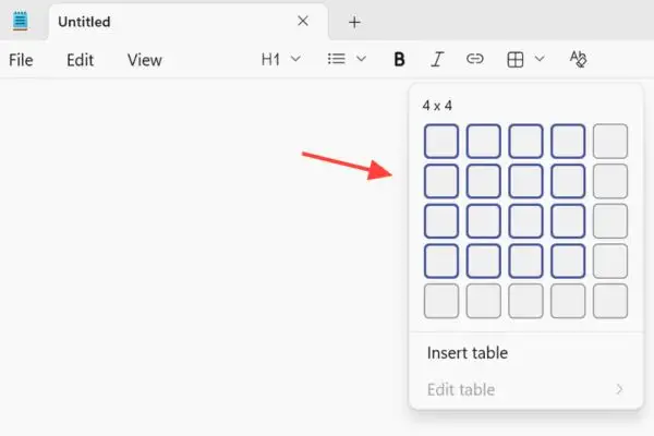Hướng dẫn cách tạo bảng trong Notepad
