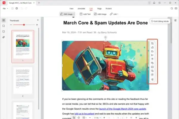 JOPDF: Phần mềm chỉnh sửa PDF đa năng cho Windows và Mac 23 Cách chỉnh sửa hình ảnh