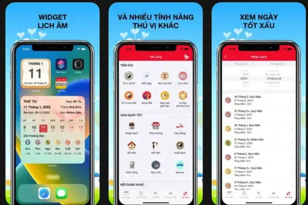 Top 5 app xem ngày tốt 2026 miễn phí trên iOS và Android