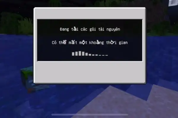 Đợi game tải lại tài nguyên