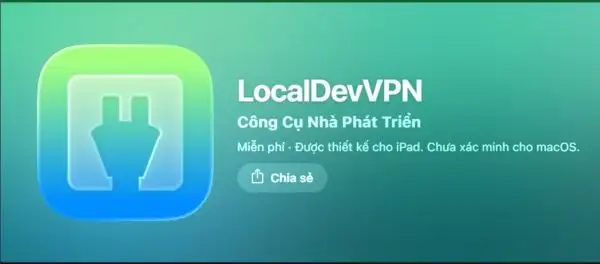 Tải LocalDevVPN trên iPhone
