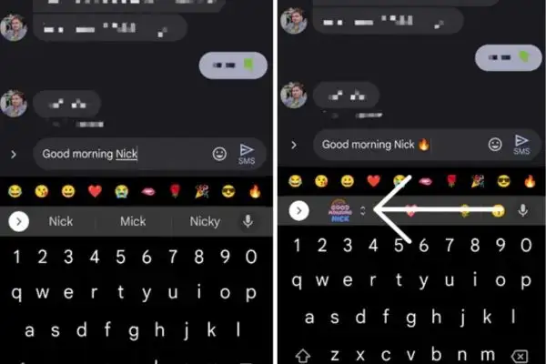 Hướng dẫn cách biến chữ thành sticker trên Gboard 12 Chèn thêm một biểu tượng cảm xúc (emoji)