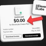 Hướng dẫn nhận 1 tháng ElevenLabs Creator miễn phí trị giá $22