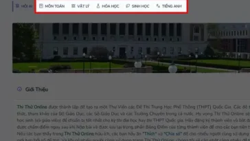 Top 6 trang web thi thử tốt nghiệp THPT 2026, sát đề thật, chuẩn bộ GD