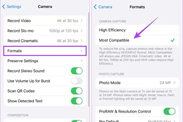 Cách chuyển ảnh HEIC sang JPG trên iPhone không cần dùng app