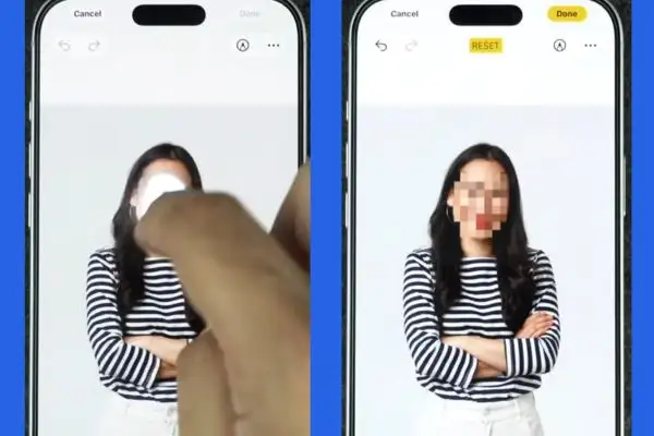 Cách làm mờ khuôn mặt trên iPhone bằng công cụ có sẵn