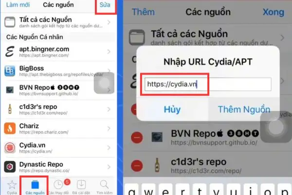 Cách mua vật phẩm trong game không mất tiền trên iPhone 19 Nhập địa chỉ nguồn https://cydia.vn