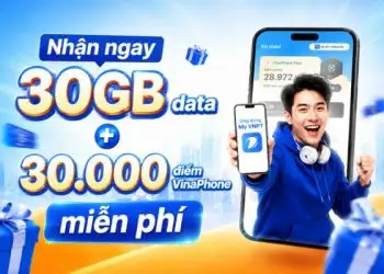 Cách nhận 30GB data VinaPhone miễn phí dịp sinh nhật 30 năm