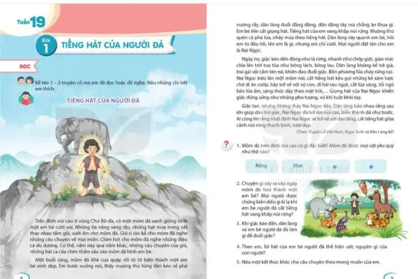 Thao tác mở sách và bắt đầu trải nghiệm