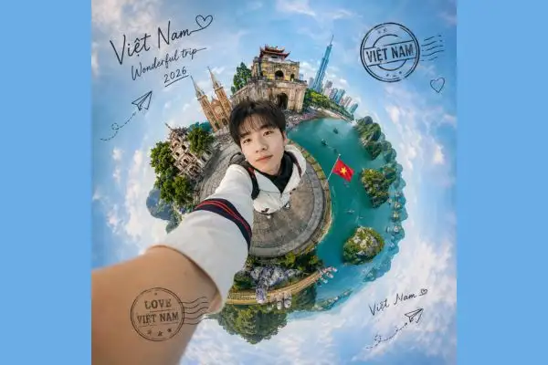 Cách tạo ảnh một vòng Việt Nam với phong cách Tiny Planet độc lạ
