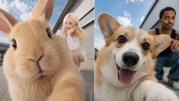 Cách tạo ảnh selfie cùng thú cưng hài hước cho các con sen