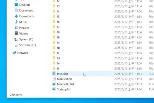 Cách hạ cấp iOS 27 xuống iOS 26 an toàn, không lo mất dữ liệu 28 Mở file có tên info.plist
