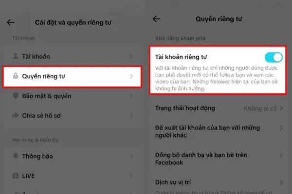 Hướng dẫn cách để người quen không thấy Tiktok của mình