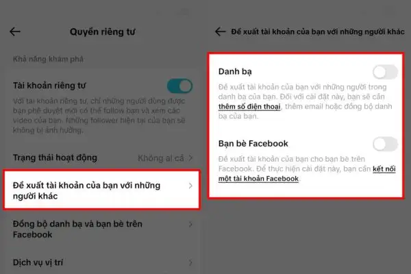 Vô hiệu hóa tính năng gợi ý kết bạn