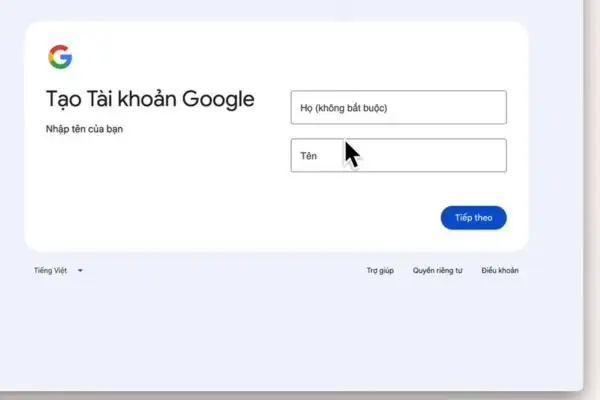 Hướng dẫn cách nhận Google AI Pro 1 năm miễn phí cho tài khoản mới 25 Tạo một tài khoản Gmail mới tinh