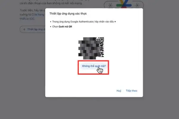 Hướng dẫn cách nhận Google AI Pro 1 năm miễn phí cho tài khoản mới 29 Bấm vào dòng chữ Không thể quét mã?