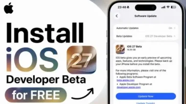 Hướng dẫn cài đặt iOS 27 Developer Beta