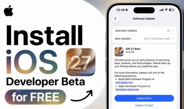Hướng dẫn cài đặt iOS 27 Developer Beta
