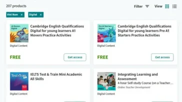 Nhận khóa học Cambridge miễn phí để luyện thi IELTS, Starters, Movers
