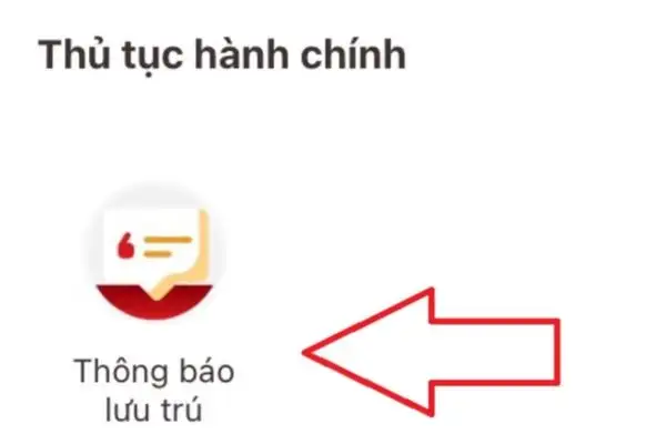 Cách đăng ký lưu trú khi khách ngủ qua đêm để tránh bị phạt 12 Chọn phần Thông báo lưu trú