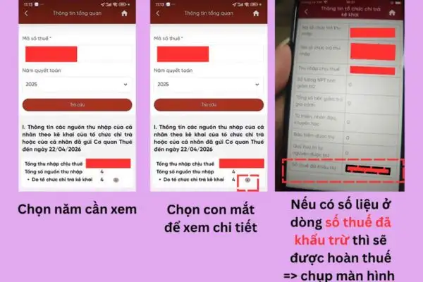 Cách hoàn thuế TNCN không cần chứng từ trên eTax Mobile 16 Làm sao để biết mình được hoàn thuế?