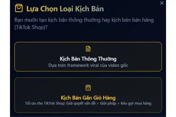 Cách tạo kịch bản từ video TikTok bất kỳ hút triệu view 18 Chọn loại kịch bản sao cho phù hợp