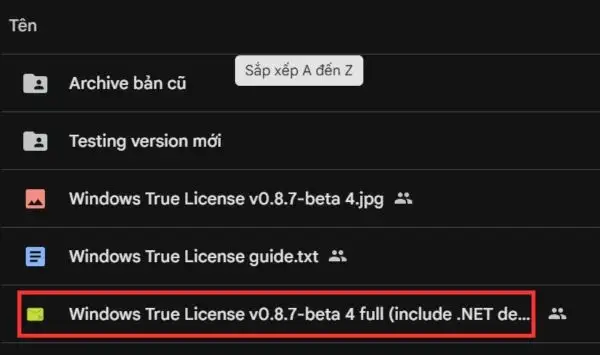 Tải file về máy tính
